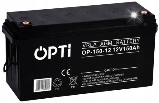 Акумулятор вольт polska agm opti 150ah