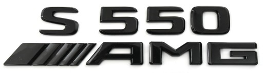 S550AMGBL - Mercedes S 550 AMG емблема значок напис Чорний