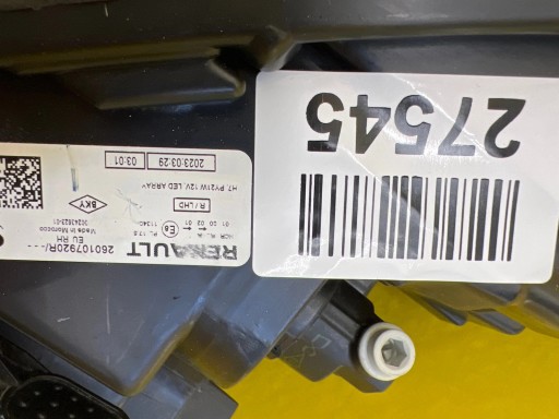 light right Dacia Sandero 3 III Lift Logan Jogger Full Led 260107920R