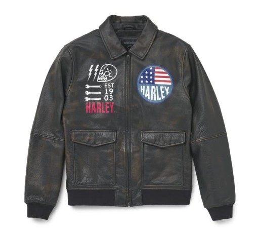 КУРТКА МУЖСКАЯ КОЖАНАЯ HARLEY DAVIDSON XL