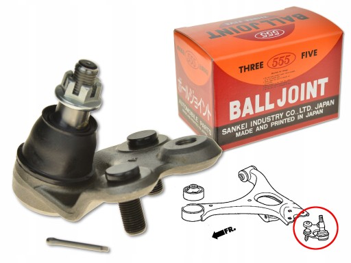 SB-6382L - Honda civic viii fd 06-12 палец переднего поперечного рычага l