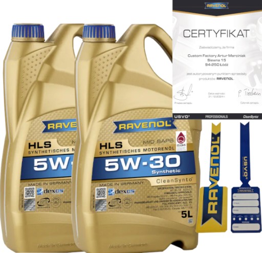 RAVENOL HLS 5W30 10L BMW LL-04 MB 229.52 GM DEXOS2 + ПІДВІСКА