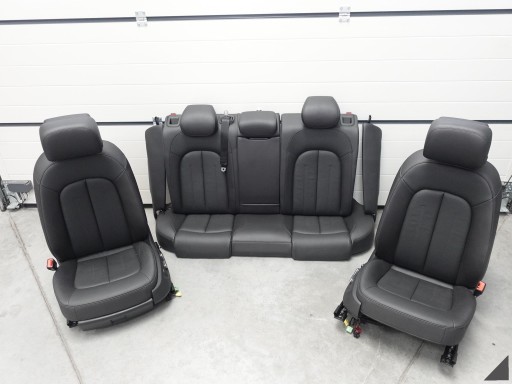 AUDI A7 4G8 C7 LIFT 10-18 SITZE SCHWARZE LEDER ELEKTRISCH