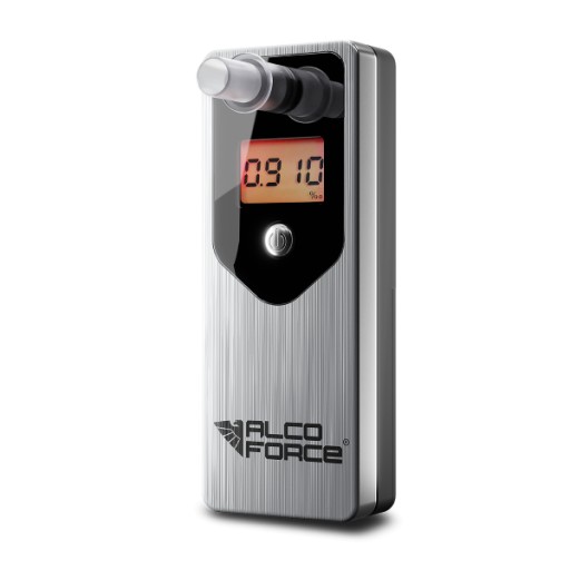 Алкотестер AlcoForce EVO сріблястого кольору