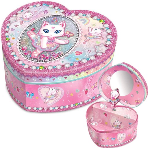 Шкатулка з музичною шкатулкою - Балерина Кішка 130BK