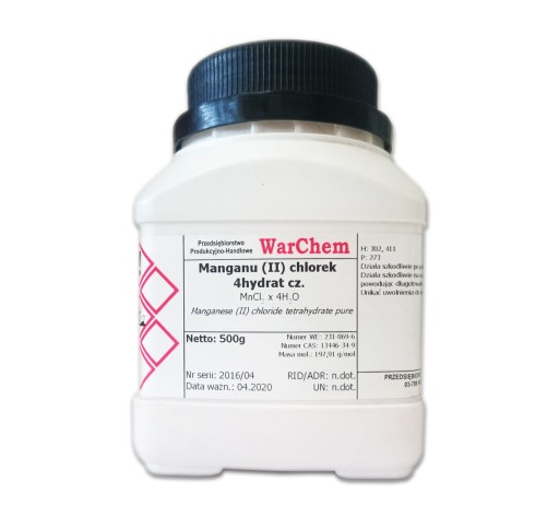 CHLOREK MANGANU (II) 4hydrat - czysty - 500g