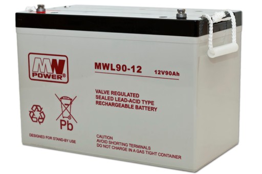 Аккумулятор agm 12в/90ач mwl 90-12 для ибп и систем автоматизации