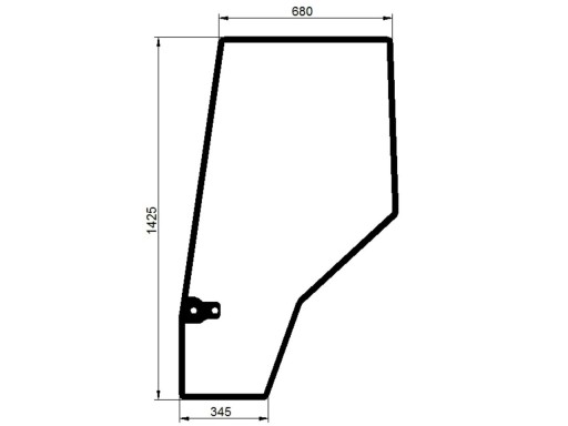 Стекло левой двери VALTRA MASSEY FERGUSON V34022200