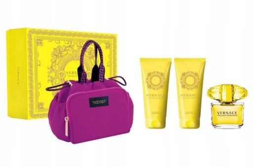 SADA Versace Yellow Diamond 90ml EDT +100ml gél +100ml balzam+kozmetická taštička