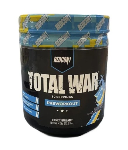 Redcon1 Predtréningový kondicionér Total War Blue Lemonade Prášok 426g