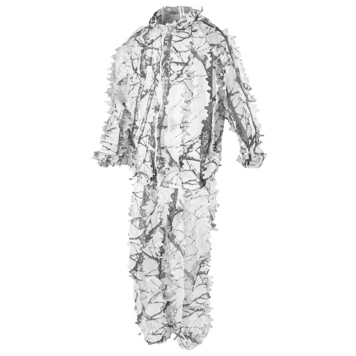 Snow Wild Camouflage Ghillie Suit 3D Leaf bundy