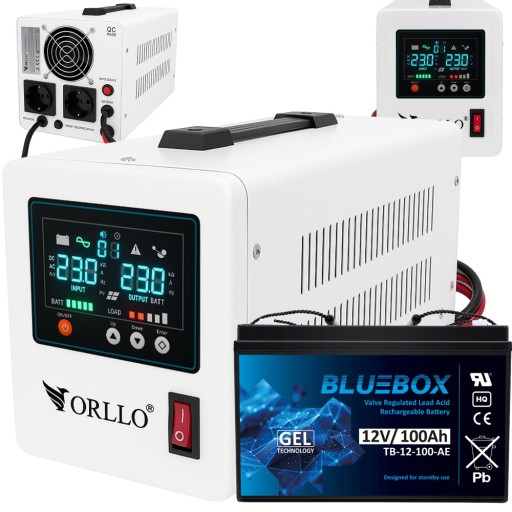 Источник бесперебойного питания ибп orllo sinus 800va 560w аккумулятор 100ah vrla