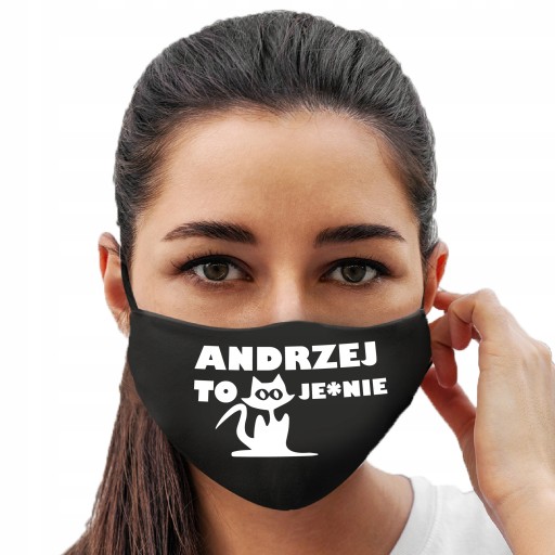 Бавовняна маска чорна 1 шт.