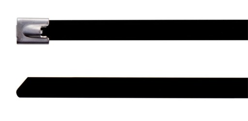 СТАЛЬНАЯ КАБЕЛЬНАЯ СТЯЖКА, AISI304,520X7.9, ЧЕРНАЯ, ПОЛИЭСТЕР