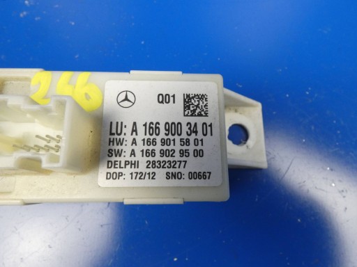 MERCEDES B KLASA W246 A W176 CLA W117 module of the lights control unit