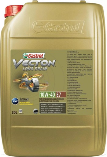 VECTON LONG DRAIN 10W40 E7 20л ACEA E4, E7, API CF