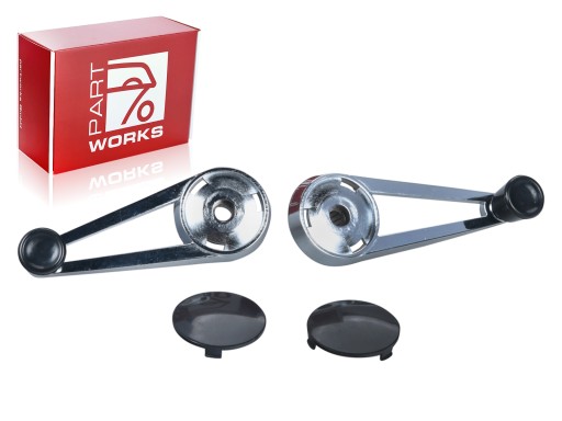 91154247102 - 2x кривошипы для Porsche 911 F SWB-' 68 в хроме + крышка