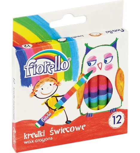 Воскові олівці Fiorello 12 шт.