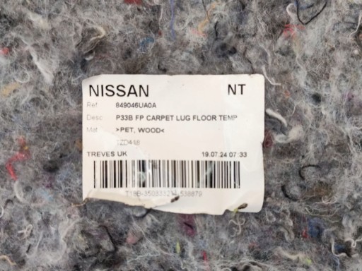 mats floor boot NISSAN QASHQAI J12 LIFT (2024-) 849046UA0A