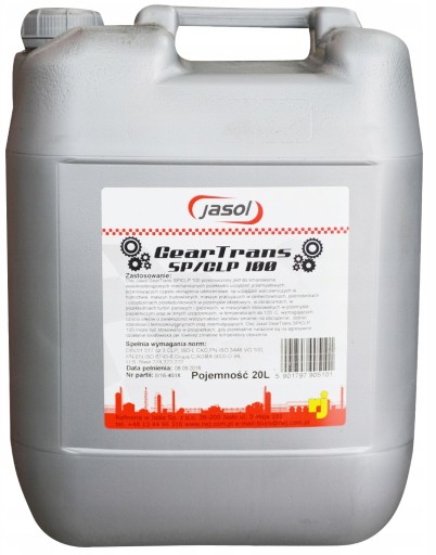 Jasol gear trans sp/clp 100 уп 20л