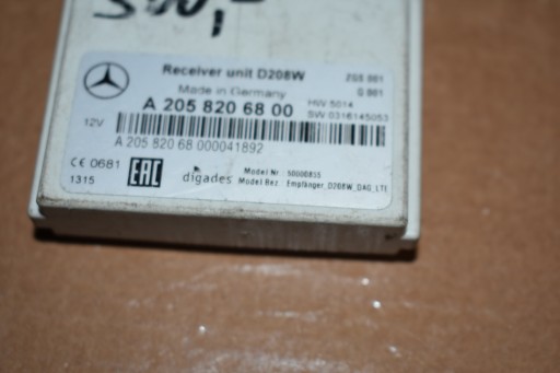 IDEALNY control unit WEBASTO MERCEDES 1 9