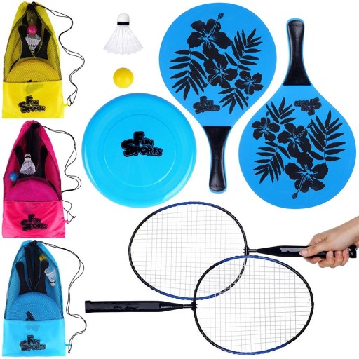 Набір волан, м'яч, ракетка з човником Free \u0026 Easy 5904316462727