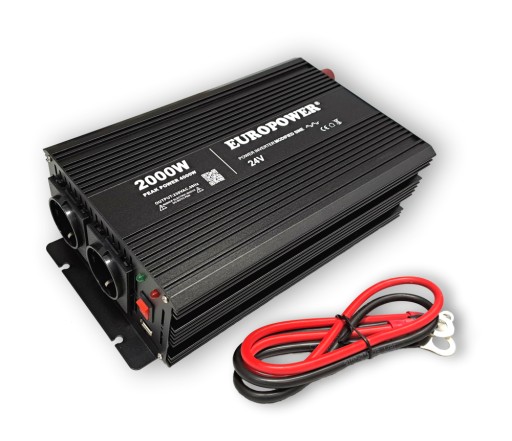 24V 230V 2000W DC/AC ПЕРЕТВОРЮВАЧ НАПРУГИ ІНВЕРТОР КАМЕРА ЧОВНИ АВТОМОБІЛЬ