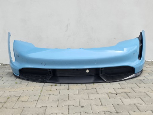 Porsche taycan turbo s передний бампер карбон 9j0807221