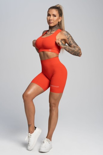 Шорти Gym Glamour, розмір XS, оранжево-червоні