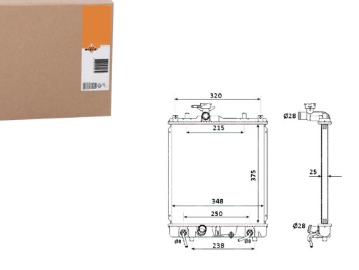 NRF53927/RS4 - Nrf радіатор двигуна 1770079c01 1770080g10 sz2095