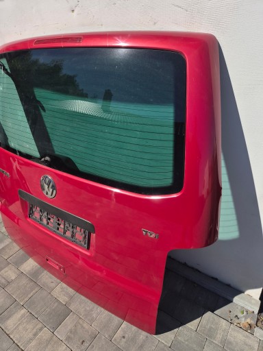 trunk door cover boot VW T5 T5 lift rear part red
