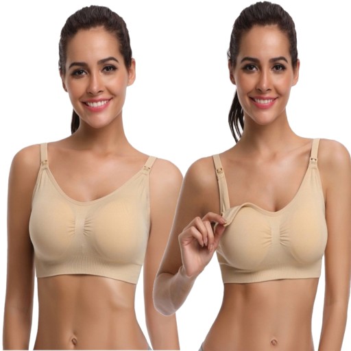 Безшовний бюстгальтер для годування Linaise, білий, розмір L/XL