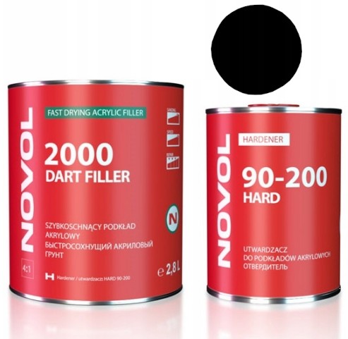 NOVOL DART FILLER 2000 АКРИЛОВИЙ ПРАЙМЕР ЧОРНИЙ 3,5