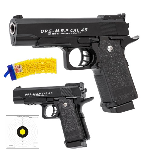 МЕТАЛЕВИЙ ПІСТОЛЕТ ДЛЯ ПЛАСТИКОВИХ М'ЯЧІВ + 800 М'ЯЧІВ