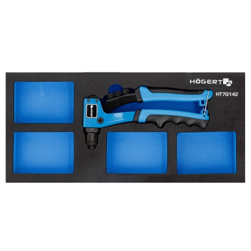 HOGERT РУЧНОЙ КЛЕПАЛЬЩИК С МЕСТОМ ДЛЯ ЗАКЛЕПОК HT7G142