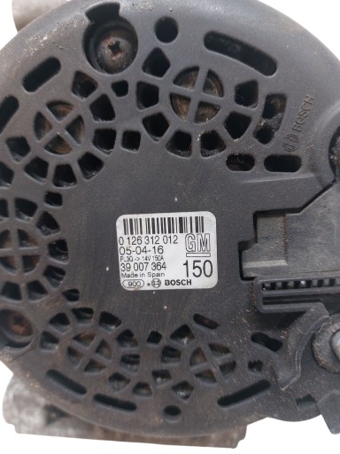 ALTERNATOR OPEL CORSA E 1.3 CDTI 0126312012