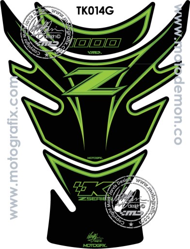 TANKPAD MOTOGRAFIX KAWASAKI Z1000 2010-2013