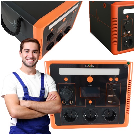 Портативна електростанція 1000 вт 1120 вт год 220 в змінного струму накопичувач енергії maxta