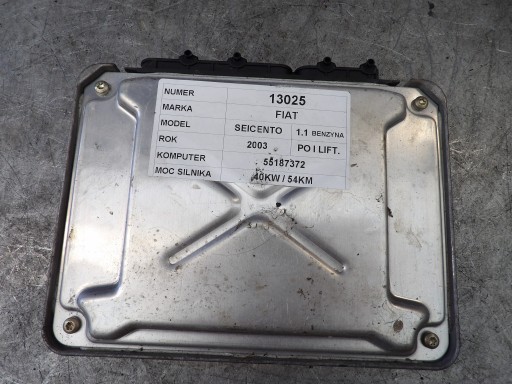 Fiat Seicento computer, control unit 55187372 61600.627.05 IAW4AF.M9