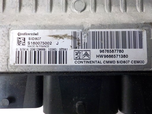 PEUGEOT computer Centralina S180075002J 9676587780