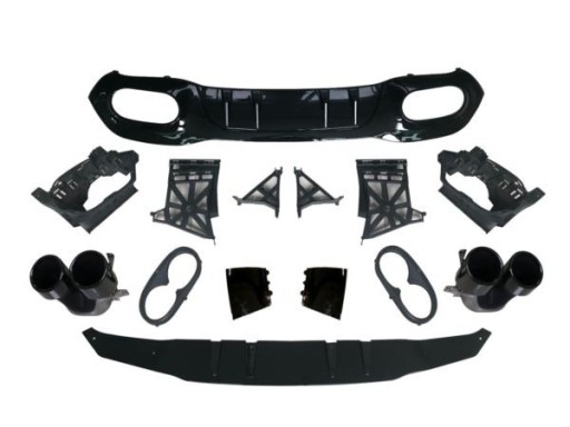 MERCEDES W177 ДИФУЗОР ЧОРНИЙ ВИД AMG ПОРАДИ