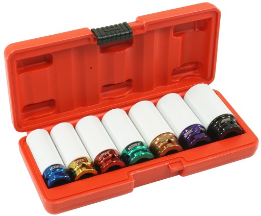 НАБОР УДАРНЫХ ГОЛОВОК 1/2 АЛЮМИНИЕВЫХ КОЛЕС 17-27 мм