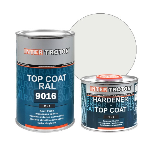 Тротон акриловый лак белый RAL 9016 + utw