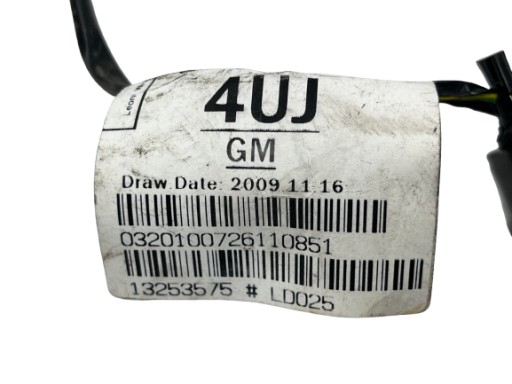OPEL ASTRA J IV cablaggio cablaggio Paraurti posteriore 13253575 4UJ