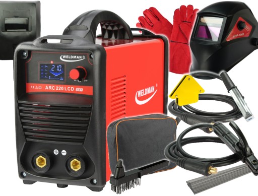 Інверторний зварювальний апарат. 200A РК-дисплей MMA / TIG комплект
