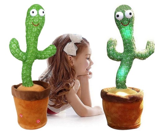 ЩАСЛИВИЙ СПІВ ТАНЦЮВАННЯ КАКТУС +ПОВТОРЮЄ +СВІТЛОДІОД