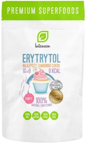 Intenson ERYTRITOL 1kg SLADIDLO NATURAL Náhrada cukru 0kcal Diéta