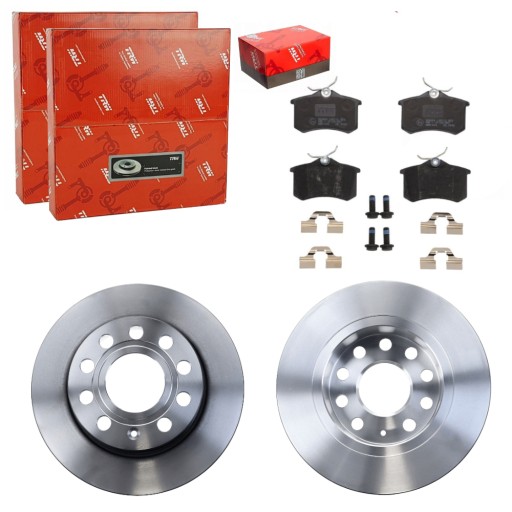 DF4276 - TRW ДИСКИ + КОЛОДКИ ЗАДНИЕ SKODA OCTAVIA III YETI 5L