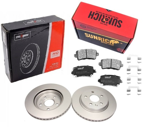 19-2368MAX - Диски + колодки задні OPEL Insignia a 315mm пофарбовані