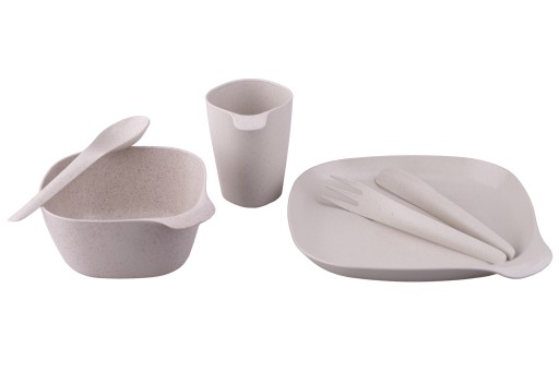 Набір практичного пластикового посуду